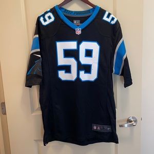 Carolina Panthers Official NFL Like Kuechly #59 Black Large Jersey
